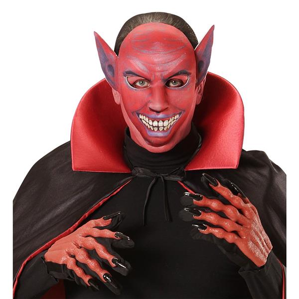 Grote foto halloween masker bordeaux rood duivel verzamelen overige verzamelingen