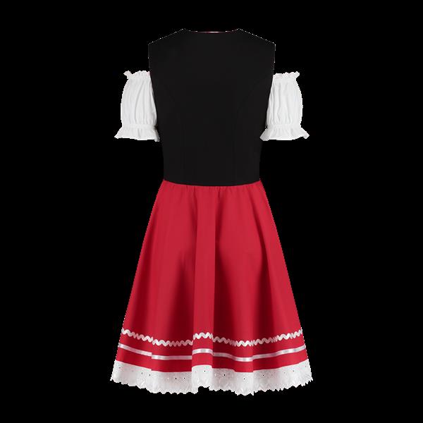 Grote foto oktoberfest dirndl jurk oktoberfest rood wit dames 2 delig verzamelen overige verzamelingen