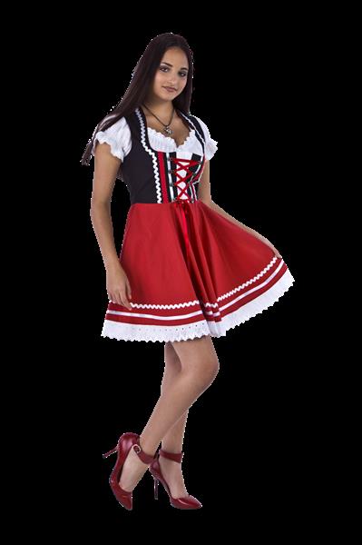 Grote foto oktoberfest dirndl jurk oktoberfest rood wit dames 2 delig verzamelen overige verzamelingen