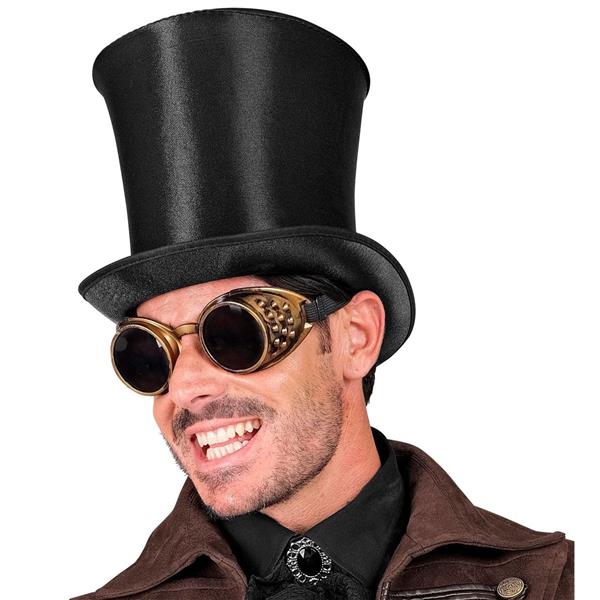 Grote foto zwarte hoed hoog satijn verzamelen overige verzamelingen