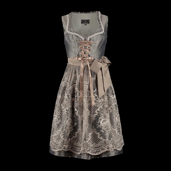 Grote foto bruine dirndl jurk oktoberfest dames bloemen 2 delig verzamelen overige verzamelingen