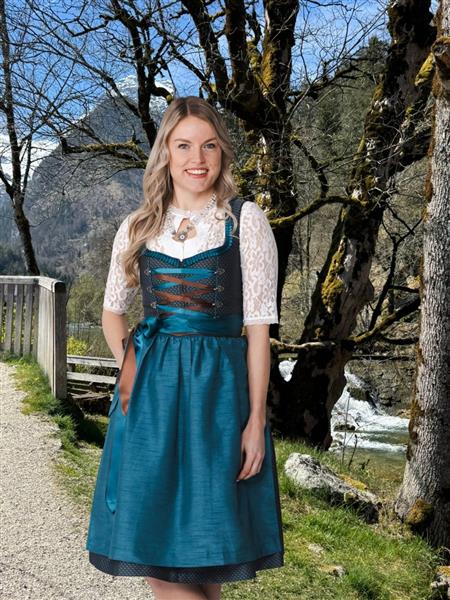 Grote foto blauwe dirndl jurk oktoberfest dames 2 delig verzamelen overige verzamelingen