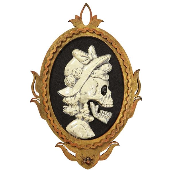 Grote foto halloween deurbord skelet dame met beweging licht en geluid 48cm verzamelen overige verzamelingen