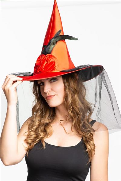 Grote foto halloween heksenhoed oranje hoog verzamelen overige verzamelingen