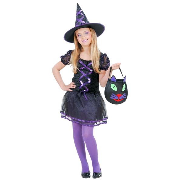 Grote foto halloween jurk zwart paars meisje heks 2 delig verzamelen overige verzamelingen