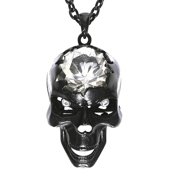 Grote foto halloween ketting schedel met edelsteen verzamelen overige verzamelingen