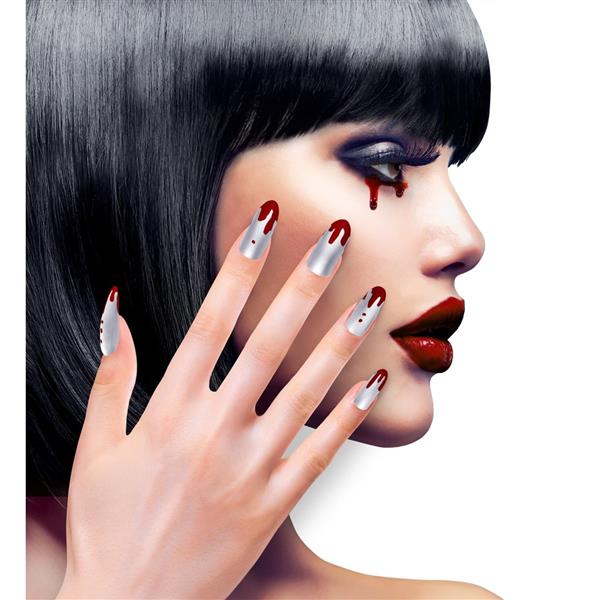 Grote foto halloween nepnagels zilver bloed verzamelen overige verzamelingen
