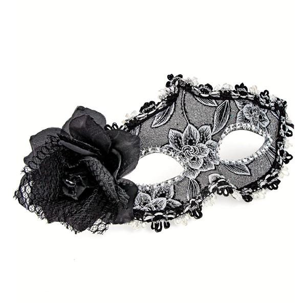 Grote foto halloween oogmasker zwart roos verzamelen overige verzamelingen