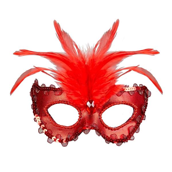 Grote foto rode oogmasker pailletten verzamelen overige verzamelingen