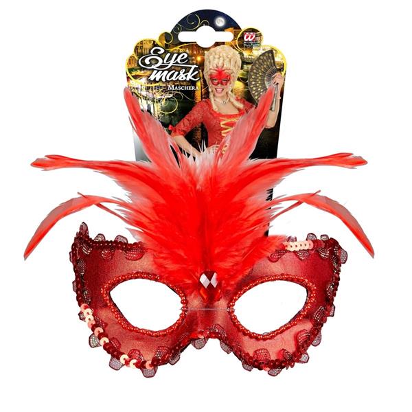 Grote foto rode oogmasker pailletten verzamelen overige verzamelingen