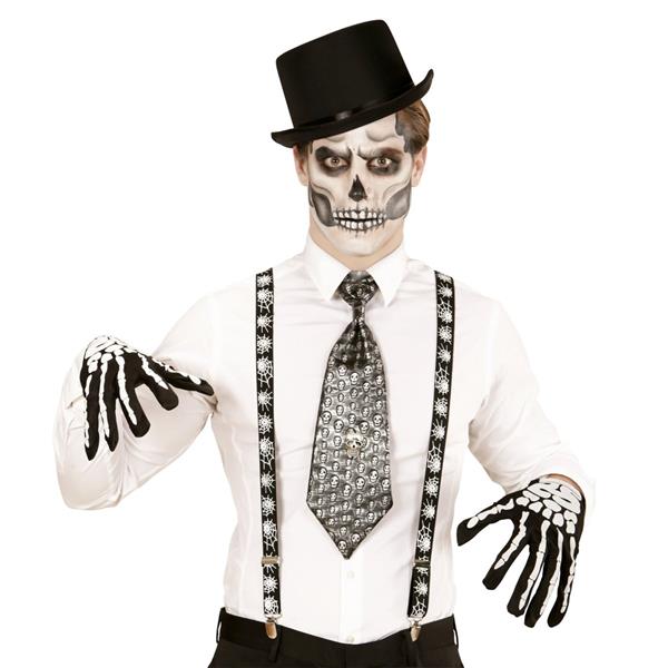 Grote foto halloween bretels spinnenweb verzamelen overige verzamelingen