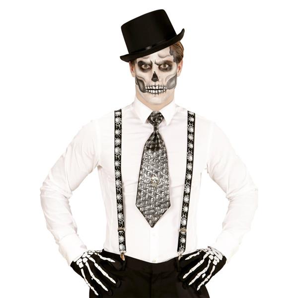 Grote foto halloween bretels spinnenweb verzamelen overige verzamelingen