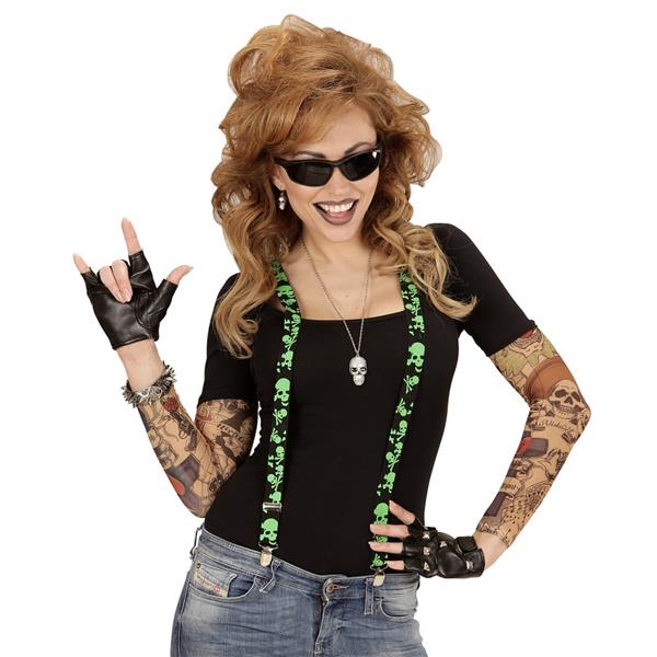 Grote foto halloween bretels schedels verzamelen overige verzamelingen