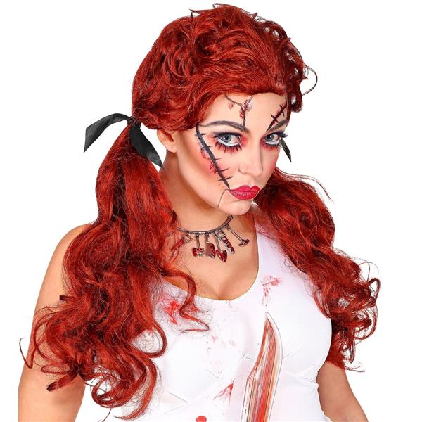 Grote foto halloween pruik rood pop verzamelen overige verzamelingen