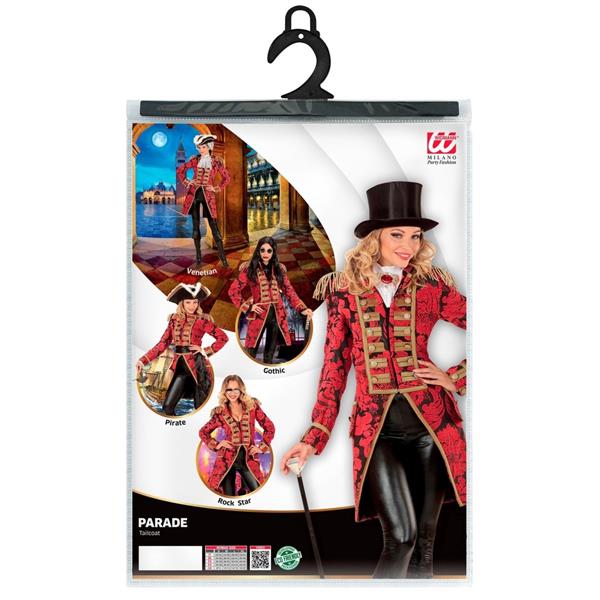 Grote foto circus jas rood goud dames verzamelen overige verzamelingen