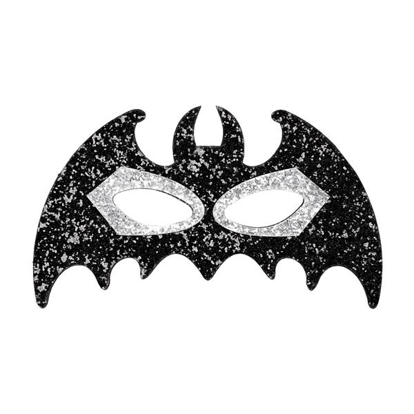 Grote foto halloween oogmasker zwart zilver vleermuis verzamelen overige verzamelingen