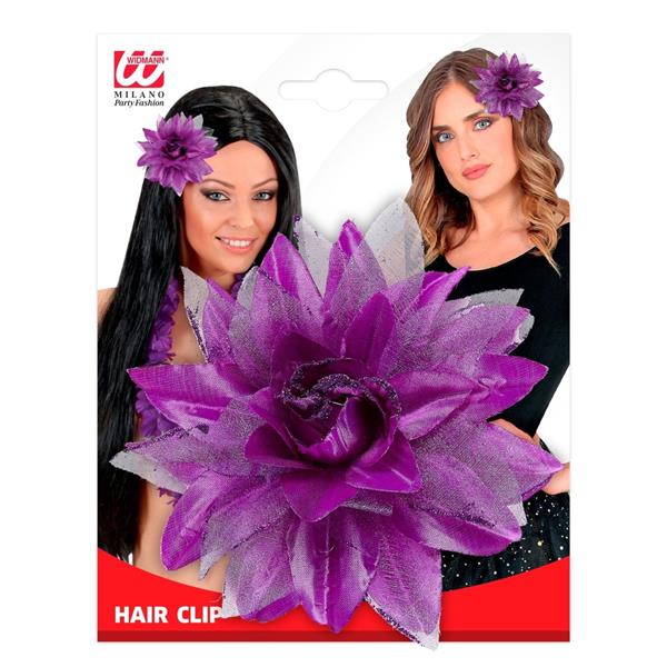 Grote foto paars haarbloem glitter verzamelen overige verzamelingen