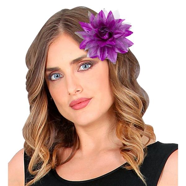 Grote foto paars haarbloem glitter verzamelen overige verzamelingen