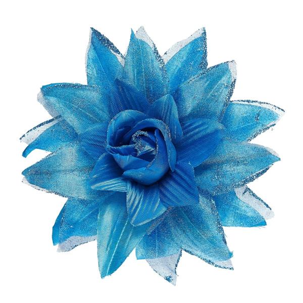 Grote foto blauwe haarbloem verzamelen overige verzamelingen