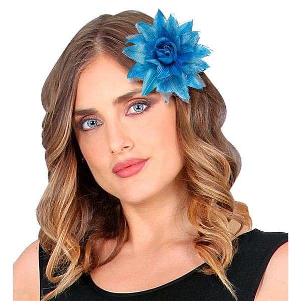 Grote foto blauwe haarbloem verzamelen overige verzamelingen