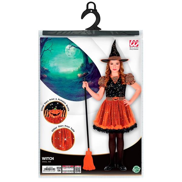 Grote foto halloween jurk zwart oranje meisje heks verzamelen overige verzamelingen