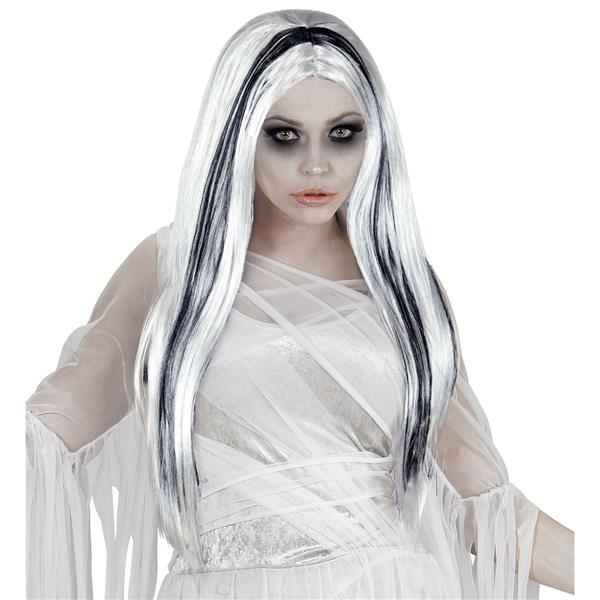 Grote foto halloween pruik wit zwart geest verzamelen overige verzamelingen