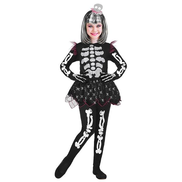 Grote foto halloween kostuum meisje skelet 4 delig verzamelen overige verzamelingen