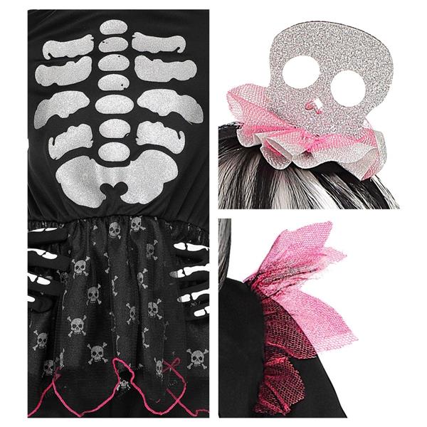 Grote foto halloween kostuum meisje skelet 4 delig verzamelen overige verzamelingen