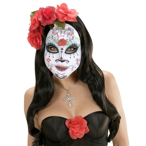 Grote foto dia de los muertos masker gekleurd verzamelen overige verzamelingen