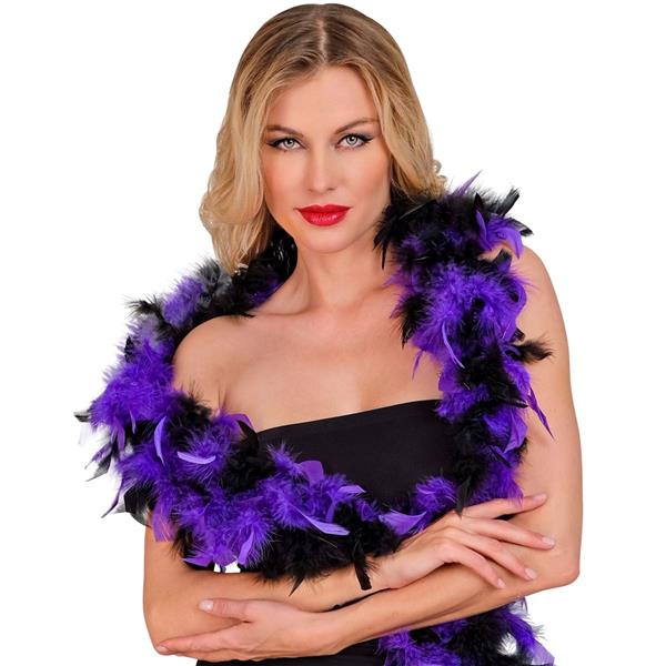 Grote foto paars zwarte boa 1 8m verzamelen overige verzamelingen