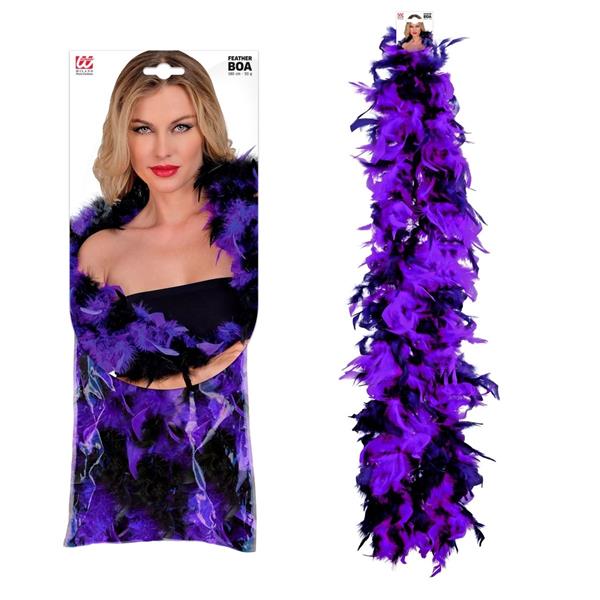 Grote foto paars zwarte boa 1 8m verzamelen overige verzamelingen