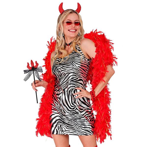 Grote foto rood gouden boa 1 8m verzamelen overige verzamelingen