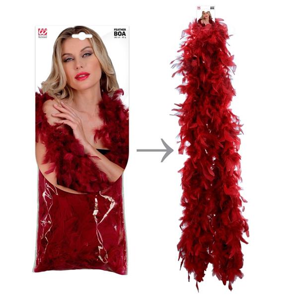 Grote foto bordeaux rode boa veren 1 8m verzamelen overige verzamelingen