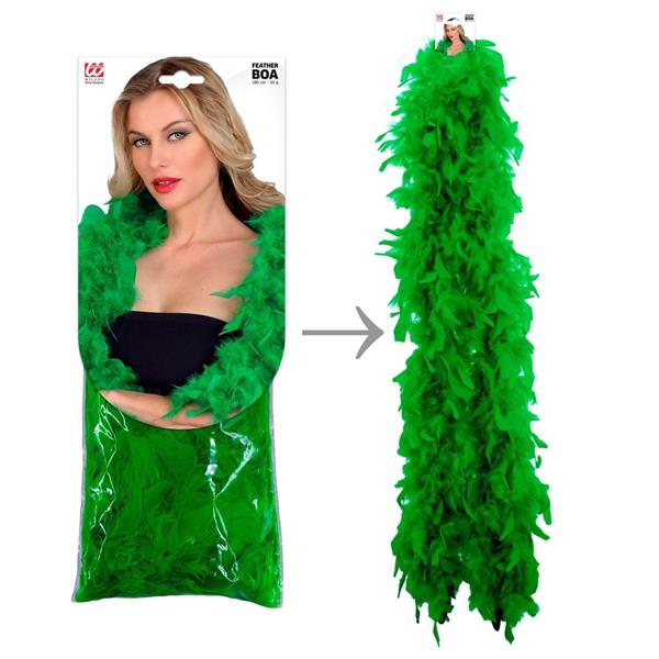 Grote foto groene boa veren 1 8m verzamelen overige verzamelingen