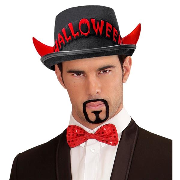 Grote foto halloween hoge hoed zwart rood duivel verzamelen overige verzamelingen