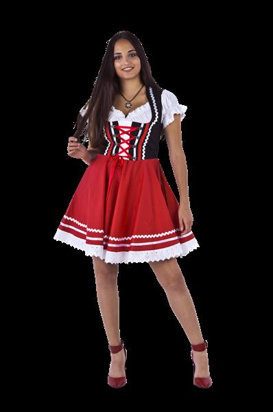 Grote foto oktoberfest dirndl jurk oktoberfest rood wit dames 2 delig verzamelen overige verzamelingen