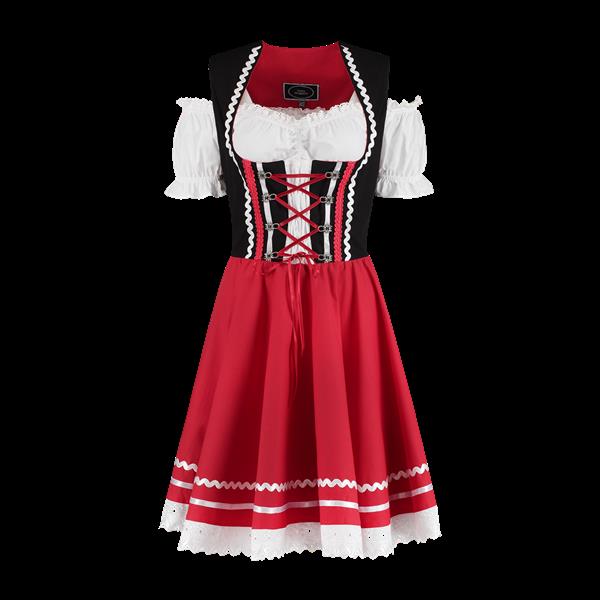 Grote foto oktoberfest dirndl jurk oktoberfest rood wit dames 2 delig verzamelen overige verzamelingen