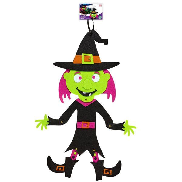 Grote foto halloween deurbord heks 53cm verzamelen overige verzamelingen