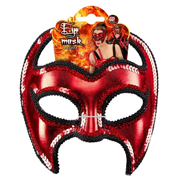 Grote foto halloween masker duivel metallic verzamelen overige verzamelingen