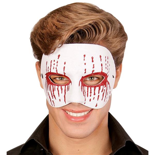 Grote foto halloween masker wit psychopaat verzamelen overige verzamelingen