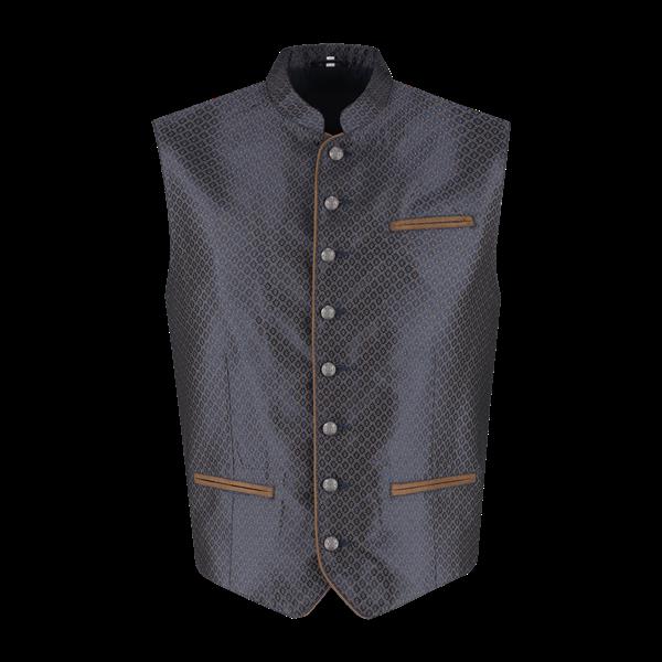 Grote foto oktoberfest vest blauw trachtenweste jaquard verzamelen overige verzamelingen