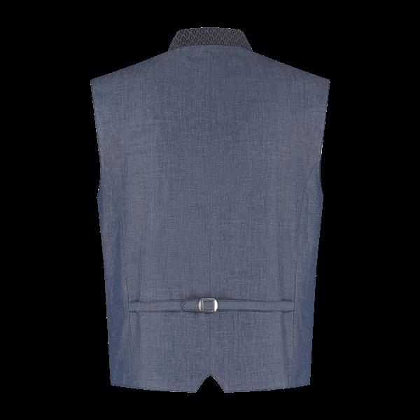 Grote foto oktoberfest vest blauw trachtenweste jaquard verzamelen overige verzamelingen