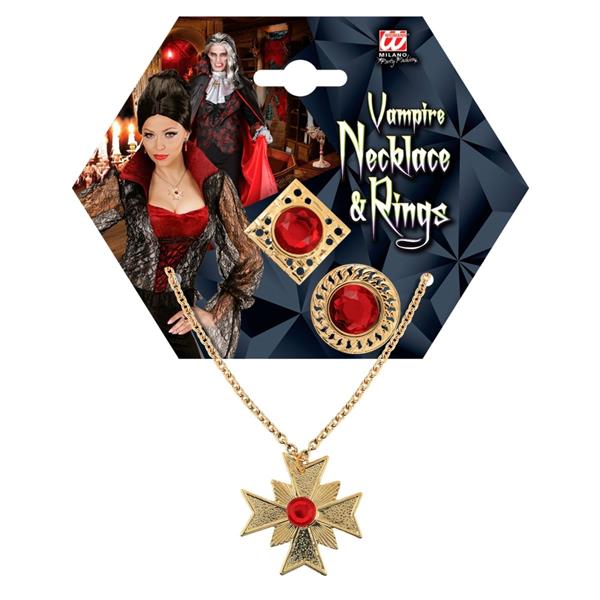 Grote foto halloween accessoireset rood goud 3 delig verzamelen overige verzamelingen