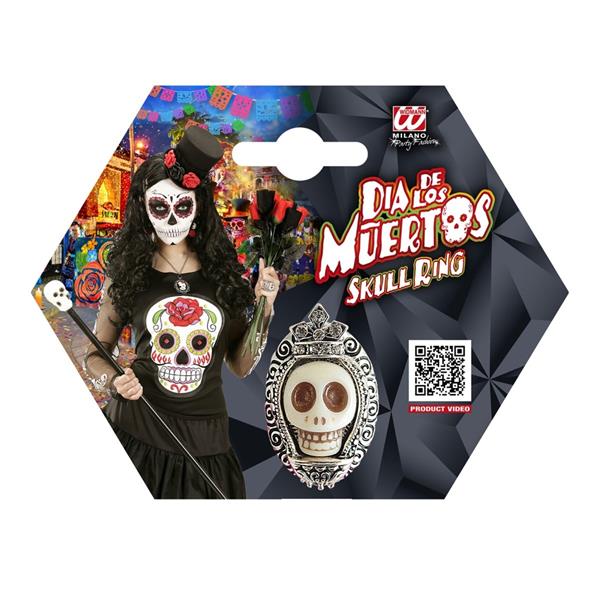 Grote foto halloween ring zilver schedel verzamelen overige verzamelingen