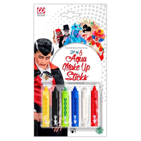 Grote foto gekleurde schminkset stiften 6st verzamelen overige verzamelingen