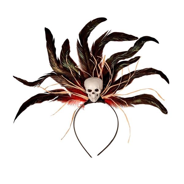 Grote foto halloween haarband voodoo doodshoofd verzamelen overige verzamelingen