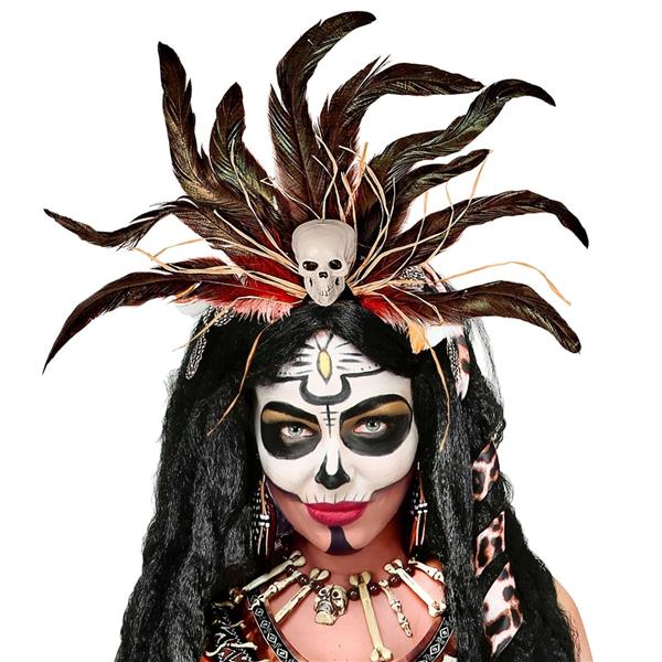 Grote foto halloween haarband voodoo doodshoofd verzamelen overige verzamelingen