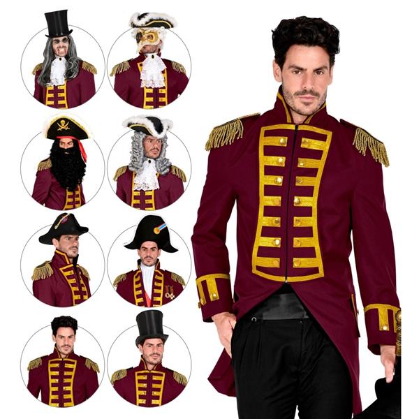 Grote foto piraat jas bordeaux rood heren verzamelen overige verzamelingen