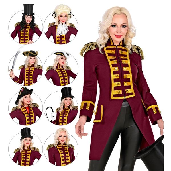 Grote foto piraat jas bordeaux rood dames verzamelen overige verzamelingen