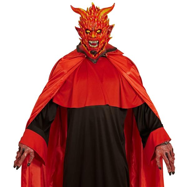 Grote foto halloween maskers rood duivel vlammend verzamelen overige verzamelingen